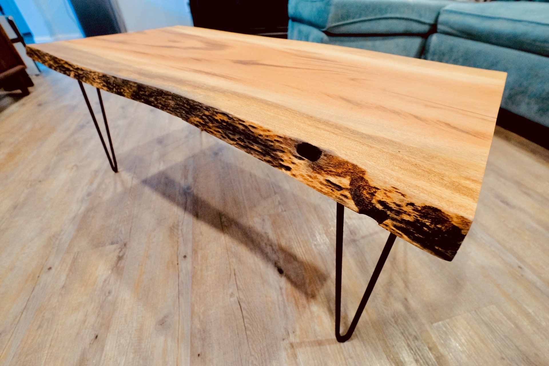 Custom live edge dining room table